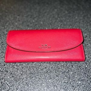 Red Coach Wallet